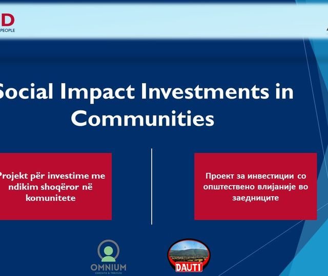 Четиригодишниот проект за инвестиции со општествено влијание во заедниците финансиран од УСАИД (USAID) и имплементиран од фондацијата Албиз